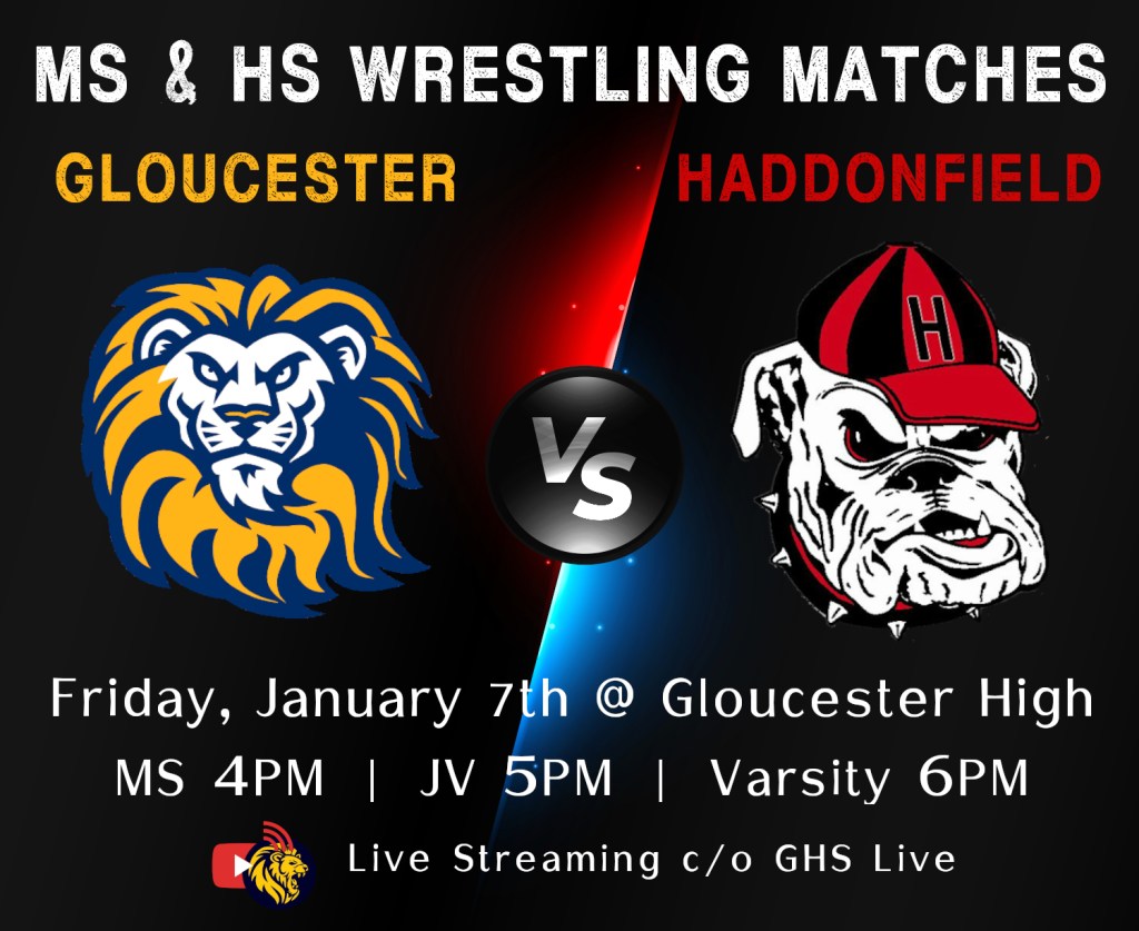 Wrestling Match, Gloucester vs Haddonfield